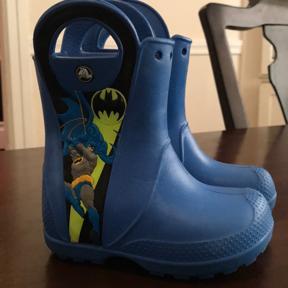 Batman Crocs toddler rain boots
